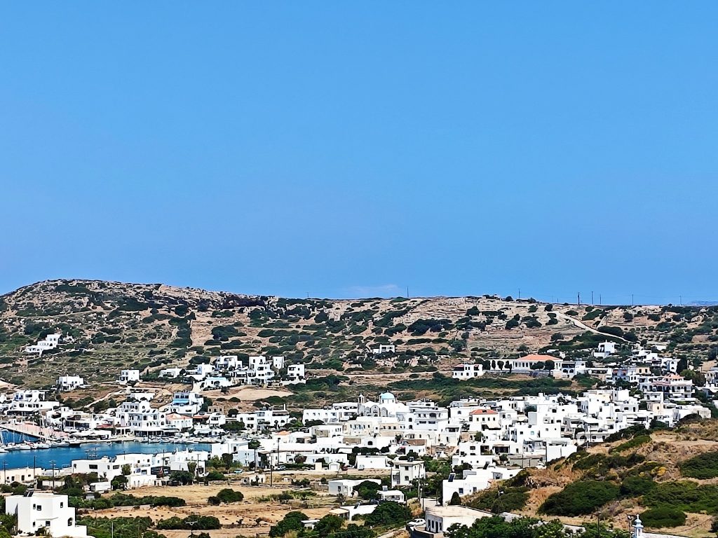Ausblick auf den Hauptort von Lipsi.